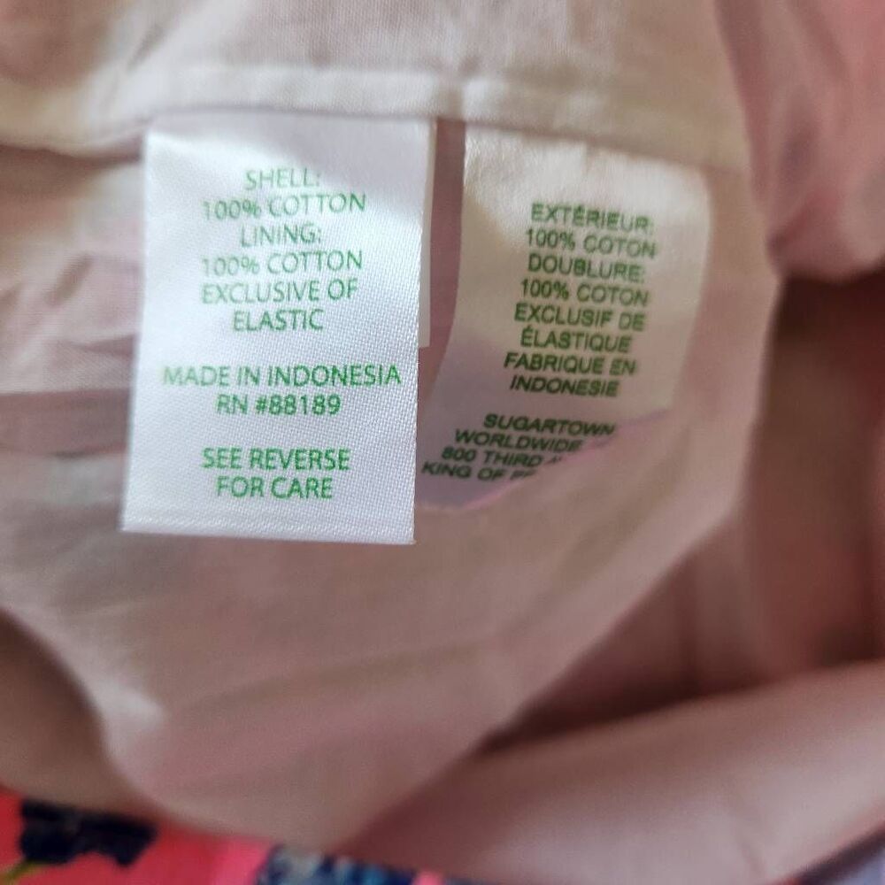 Lilly Pulitzer Mini Dress 16 Pink Tigress Kay Babydoll Smocked Spring Coastal - Picture 5 of 5